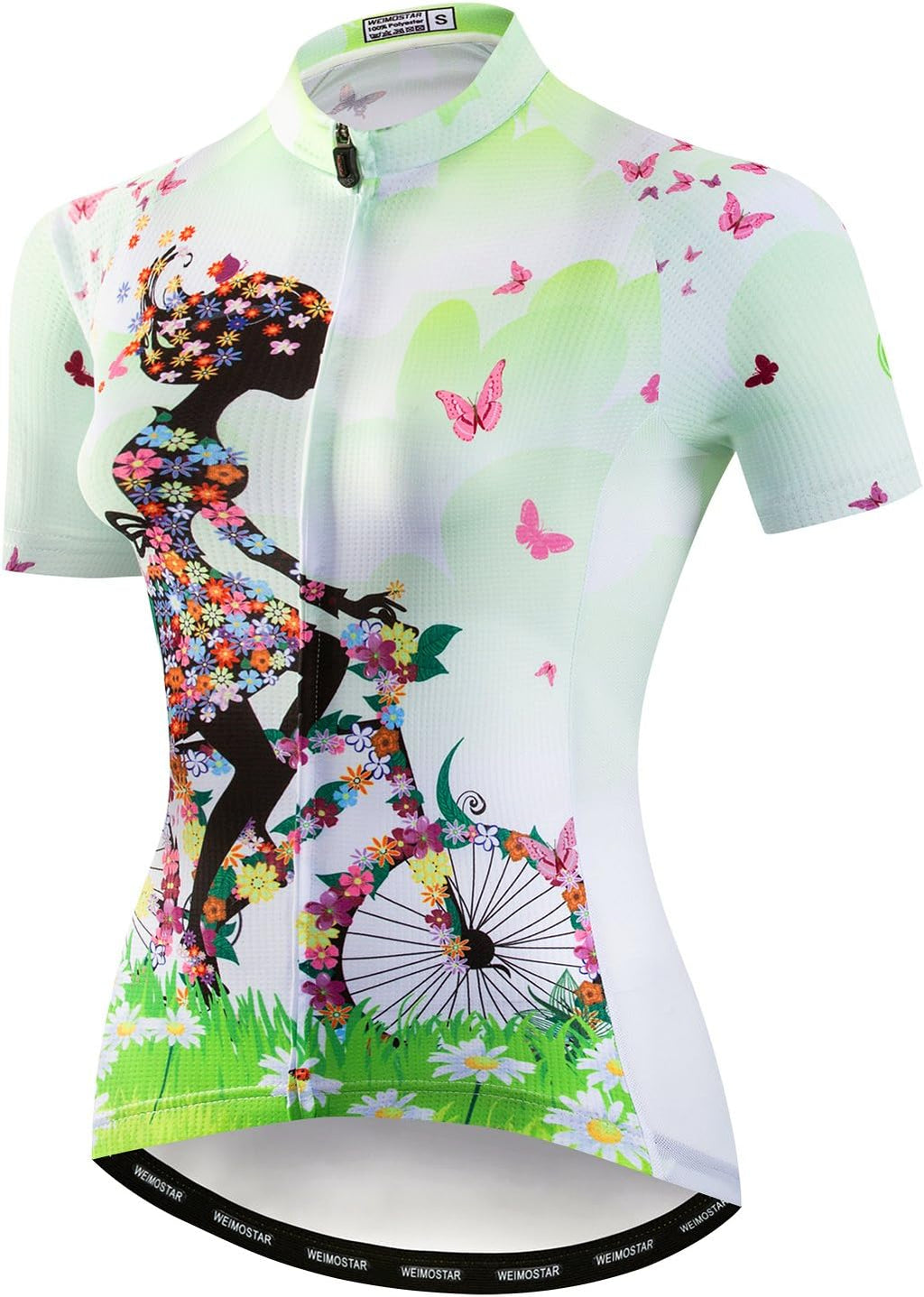 JPOJPO Womens Cycling Jersey,Bike Shirt Quick-Dry Breathable Reflective S-2XL Tops