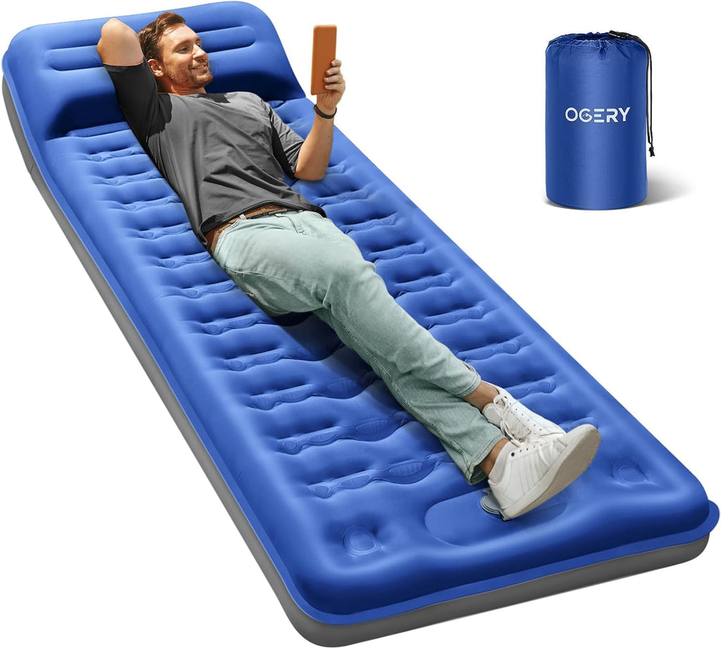 OGERY Sleeping Pad for Camping, 6" Extra-Thick Reinforced Camping Pad