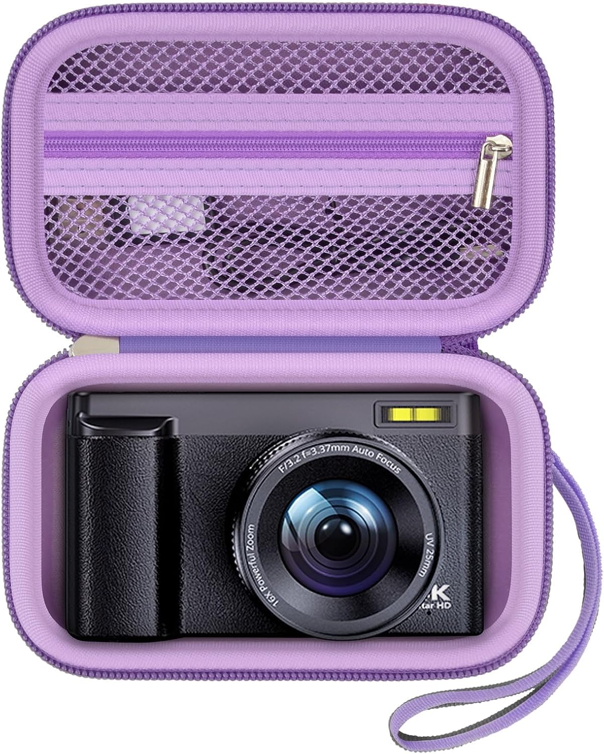 Digital Camera Case for Travelers & Vloggers, Case Only, Purple