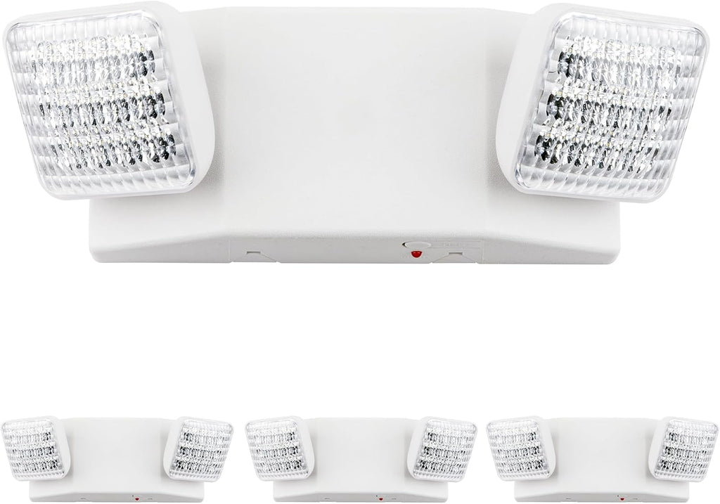 LIT-PaTH LED Emergency Light for Business, Battery Backup, 4 Pack