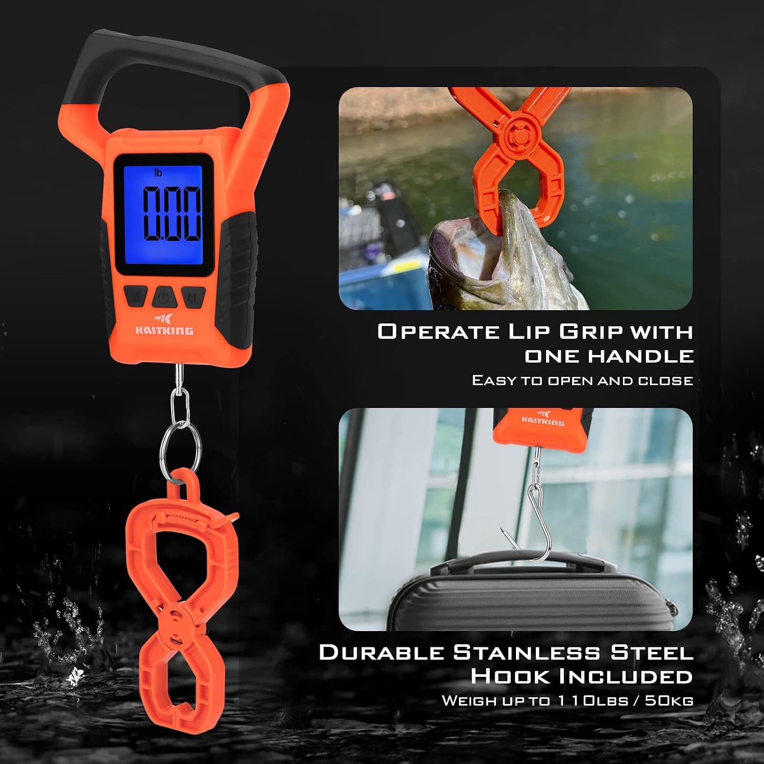 KastKing WideView Fish Scale, Floating Waterproof Digital Scale