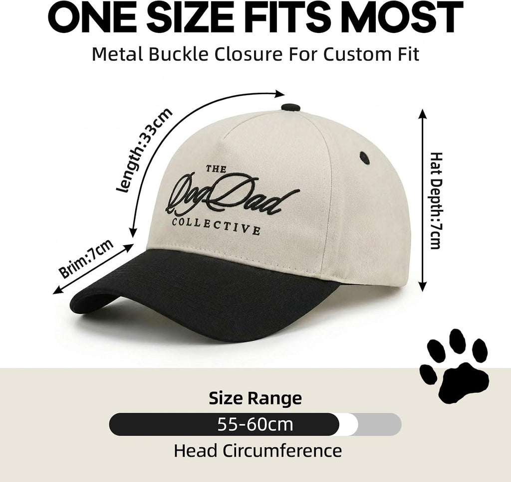 Dog Mom Dog Dad Collective Hats,Vintage Embroidered TruckerCap,Adjustable Pet Lover Baseball Hat Gift for Men Women
