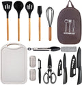 Silicone Camping Cooking Set Car Camping Essentials Cooking Kitchen Set, RV Camping Cookware Must Haves Gifts Camping Cooking Essentials, Camp Cooking Set for Travel Hiking Picnic