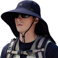 Rosoz Outdoor Sun Hat for Men Women, UPF 50+Fishing Hat with Neck Flap