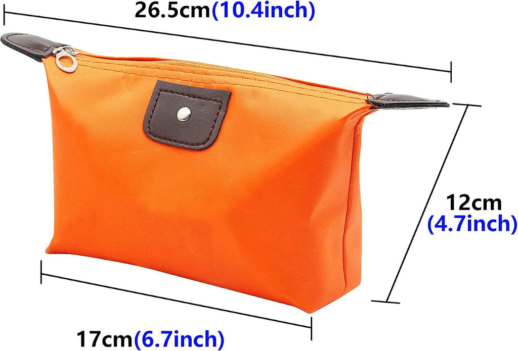 YAODHAOD Makeup Bag Bulk Toiletry Pouch Waterproof Cosmetic Storage Bags,with Zipper Travel Toiletry Organizer Packing Bag Accessory Organizer for Women and Men (9 Colors)