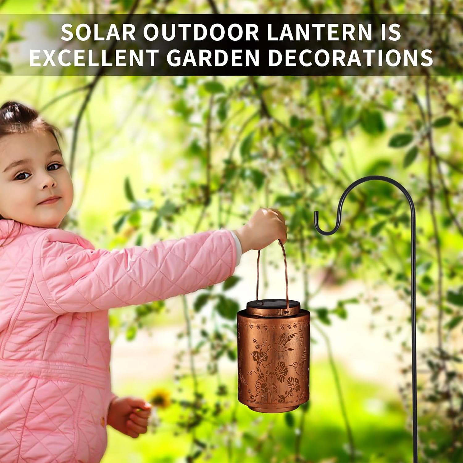 Solar Lanterns Outdoor Waterproof Garden Decor Gifts for Women Mon
