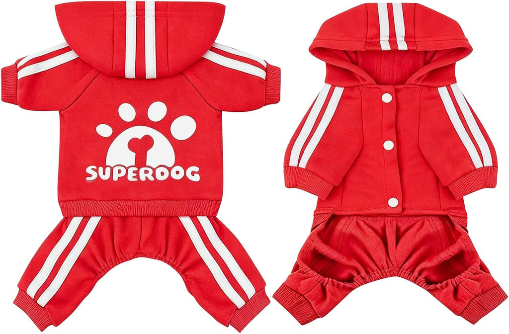 Dog Hoodie 4 Legs Jumpsuit Puppy Clothes Pullover Sweatshirt Pet Coat