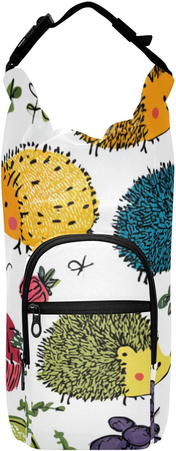 Mexican Food Flag Football Water Bottle Holder with Strap Insulated Water Bottle Carrier Crossbody Bags Pouch with Phone Pocket for Travel Gym Hiking Walking Running