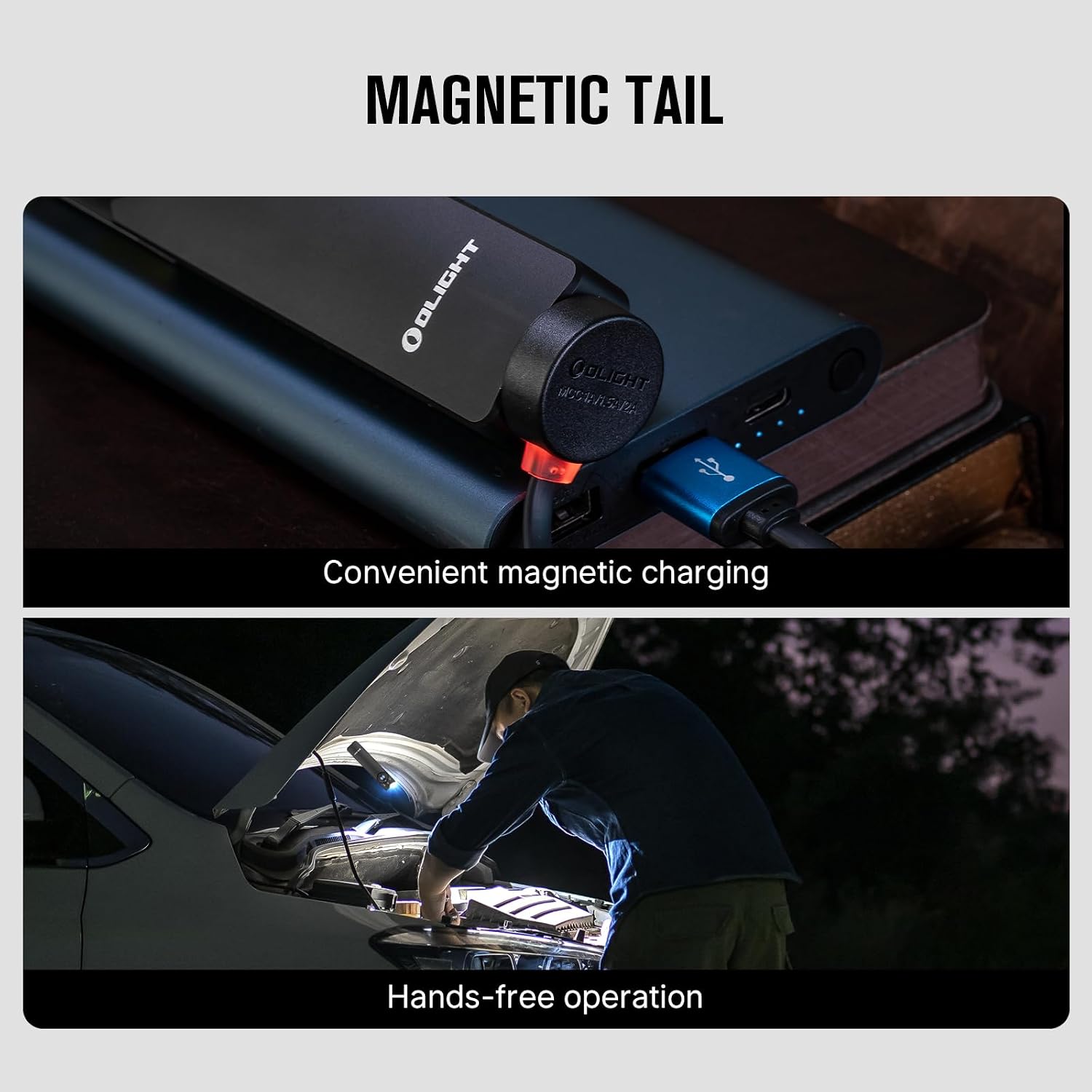 OLIGHT Arkfeld Pro Rechargeable EDC Flat Flashlight, Black CW