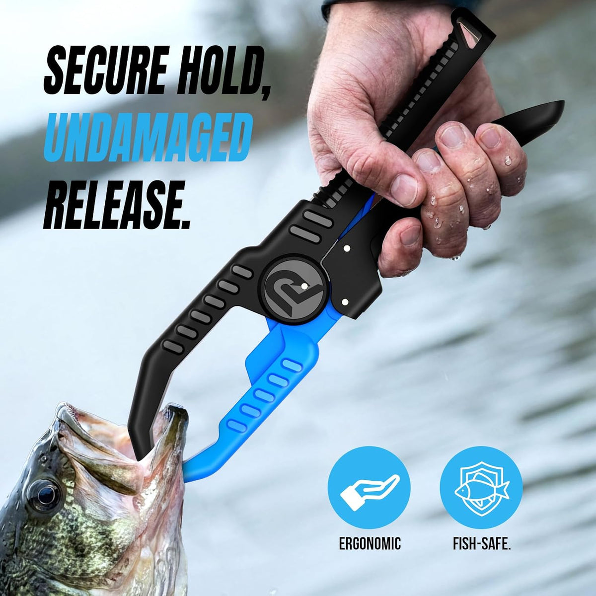 PLUSINNO Fishing Gear, Fishing Tools, Fishing Accessories, Corrosion Resistant Fishing Pliers Kit, Fishing Knife, Floating Fish Lip Gripper Fishing Gifts for Men, Gifts for Fishermen