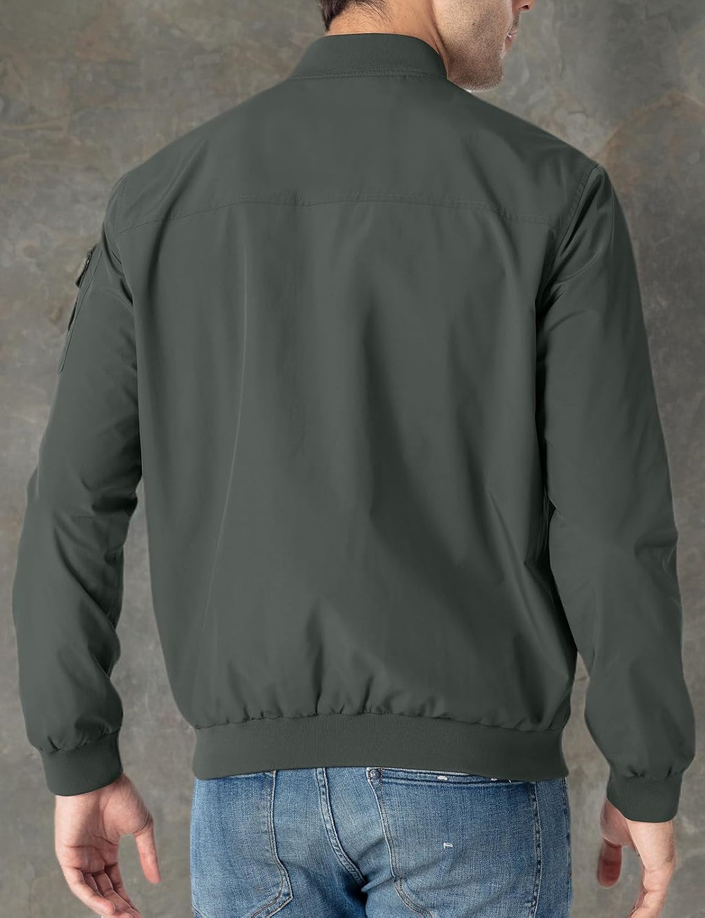 TBMPOY Men's Lightweight Jackets Casual Dress Golf Bomber Windbreaker Fall