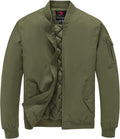 TBMPOY Men's Winter Bomber Jacket Fall Casual Windbreaker Softshell Jackets
