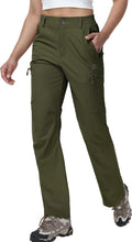 Haimont Women's Lightweight Hiking Cargo Pants with Zip Pockets