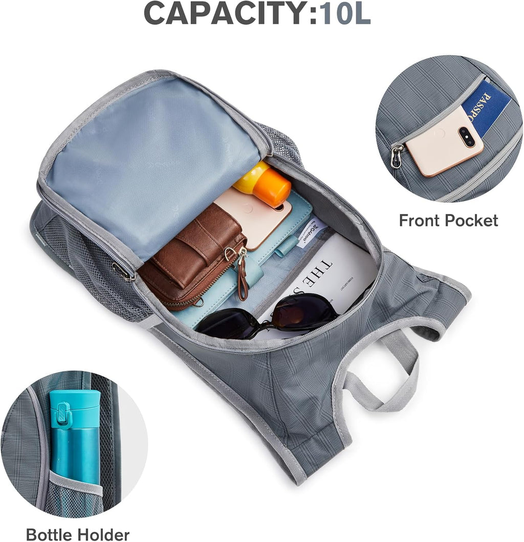 G4Free 10L/15L Hiking Backpack Lightweight Packable Hiking Daypack Small Travel Outdoor Foldable Shoulder Bag