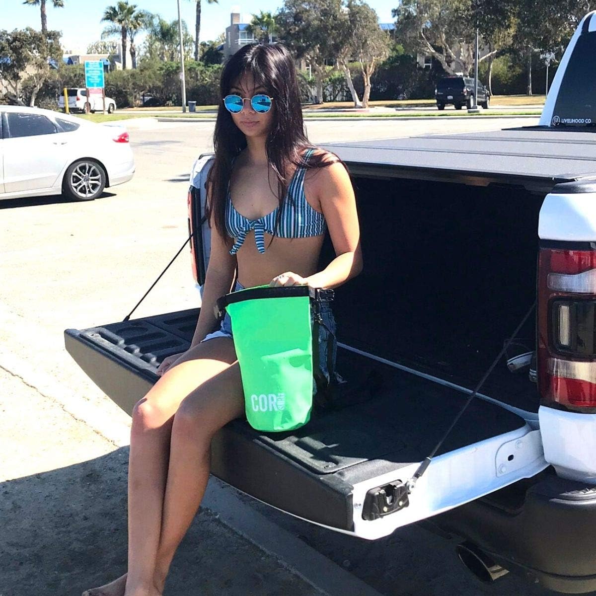 COR Surf Floating Waterproof Dry Bag 3L | 5L |10L | 15L Roll Top Sack Keeps Gear Dry for Kayaking, Rafting, Boating, Swimming, Camping, Hiking, Beach, Fishing
