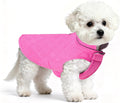 Mile High Life Dog Warm Coat, Small Dog Winter Jacket Windproof Water Resistant Cold Weather Coats Cozy Snow Jacket Vest for Puppies (Hot Pink, Medium Chest 17.3")
