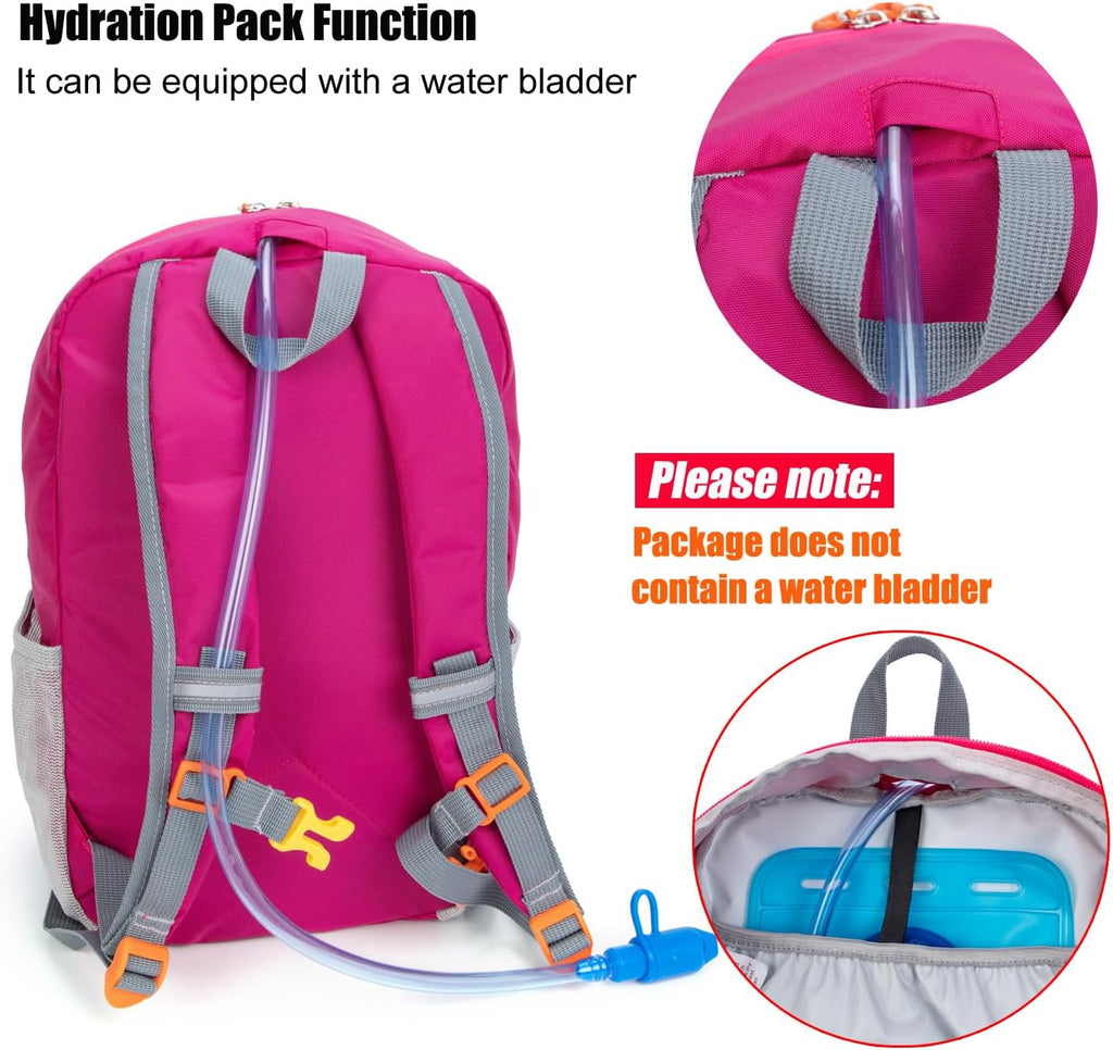 IVYGREEN Small Kids Hiking Backpack for Camping or Short Trip, Rose, S