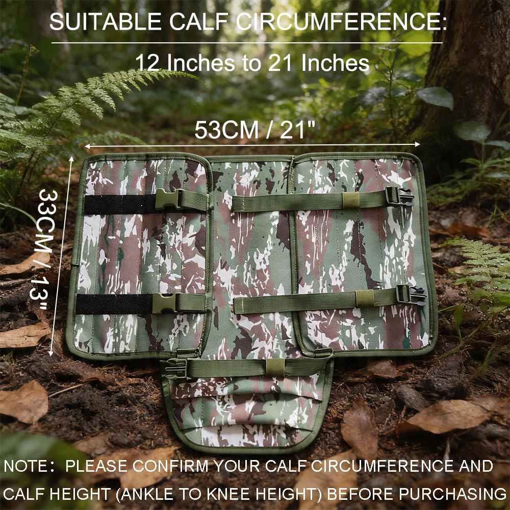 Snake Gaiters for Men Women, Balck Snake Bite Protective Gaiter Chaps Fit for Outdoor Hunting Hiking Farm Working Lawncare