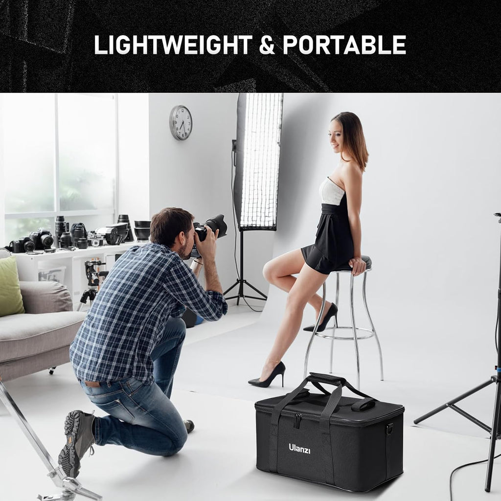 ULANZI Carrying Bag with Movable Foam Padded for Studio Light, Light Stands