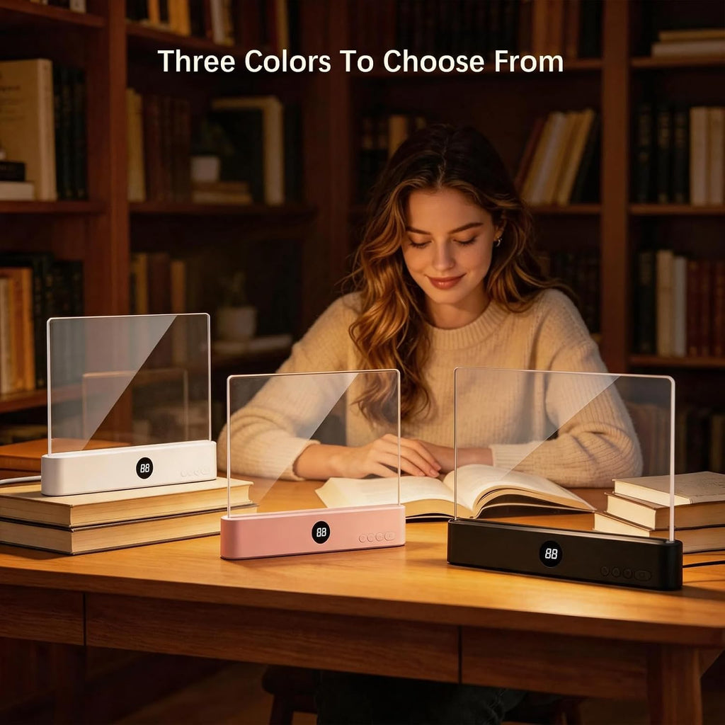 Choudao LED Book Light & Night Light 2 in 1, Dimmable Flat Reading Light (Black)