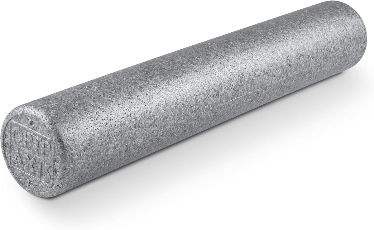 OPTP Silver AXIS Moderately Firm Foam Roller – Round, Silver, 36" x 6"