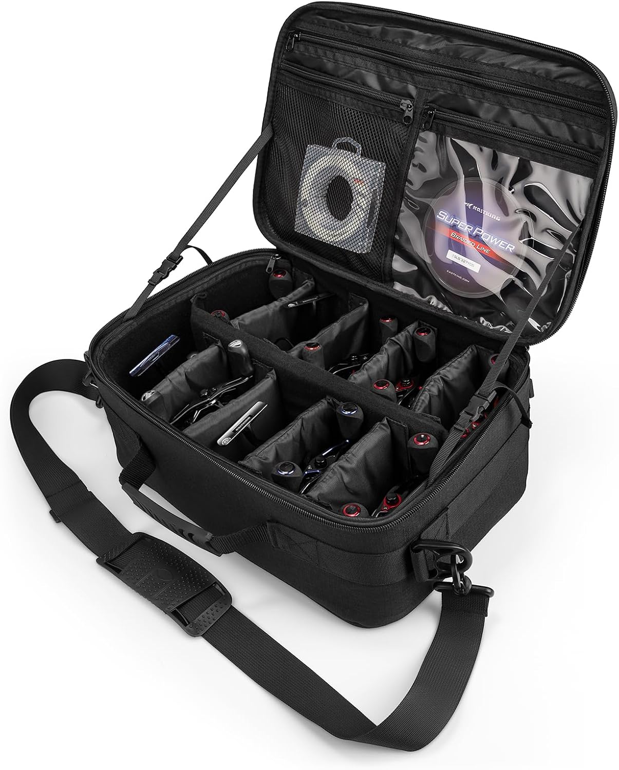 KastKing ReelTrove Fishing Reel Storage Case, Water-Resistant Fishing Bag