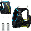 Nathan Men's Pinnacle Race Vest 4L Hydration Pack, Two 20 oz Soft Flasks, Running, Hiking, Water-Resistant, Moisture Wicking, Adjustable Straps