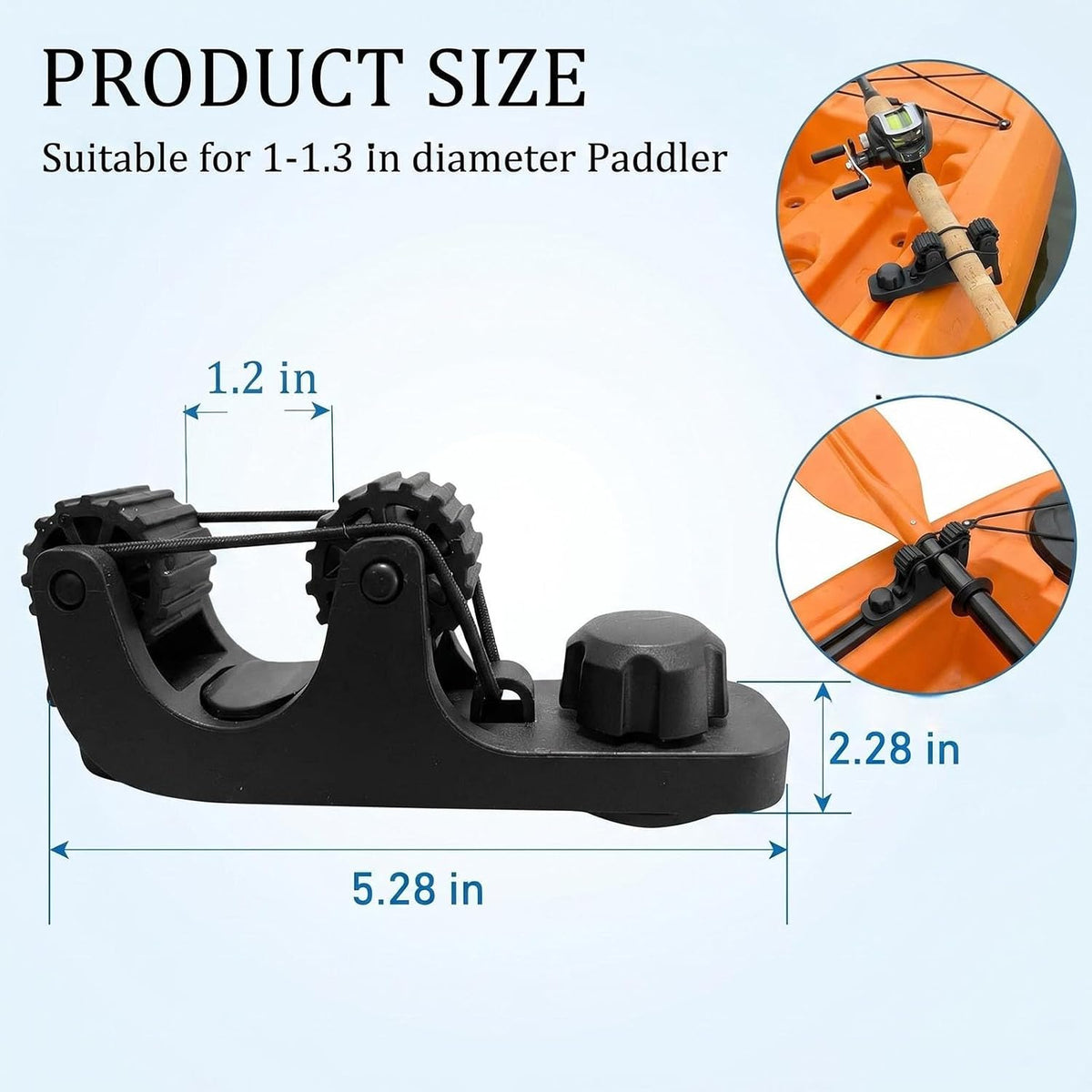 Kayak Paddle Holder,Kayak Track Mount Accessories,Space-Saving