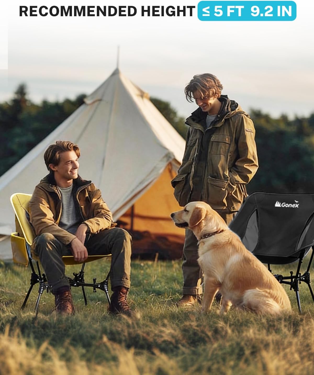 Gonex Portable Camping Chair, Compact Collapsible Backpacking Camp Chair
