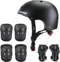 Kids Bike Skateboard Helmet Pad Set,Toddler Cyling Protective Gear Knee & Elbow Pads Wrist Guards for 5-8-10-12-14-16 Years Girls Boys Bicycle Scooter Roller Skate Inline Skating Rollerblading