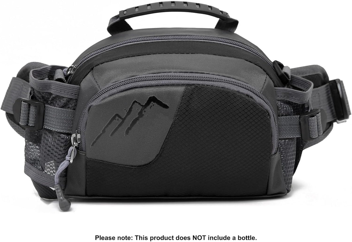 Entchin Water-Resistant Fanny Pack, 4-Zipper Belt Bag