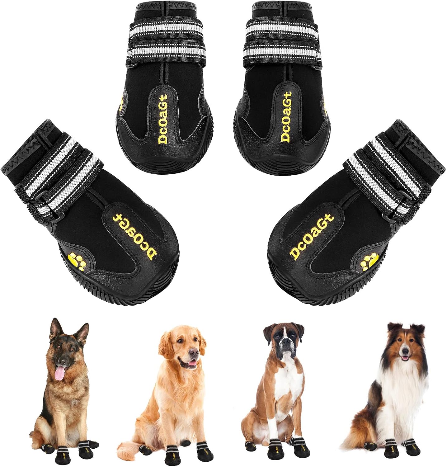 DcOaGt Dog Shoes Medium Size Dog,Breathable Anti-Slip Dog Boots Dog Booties
