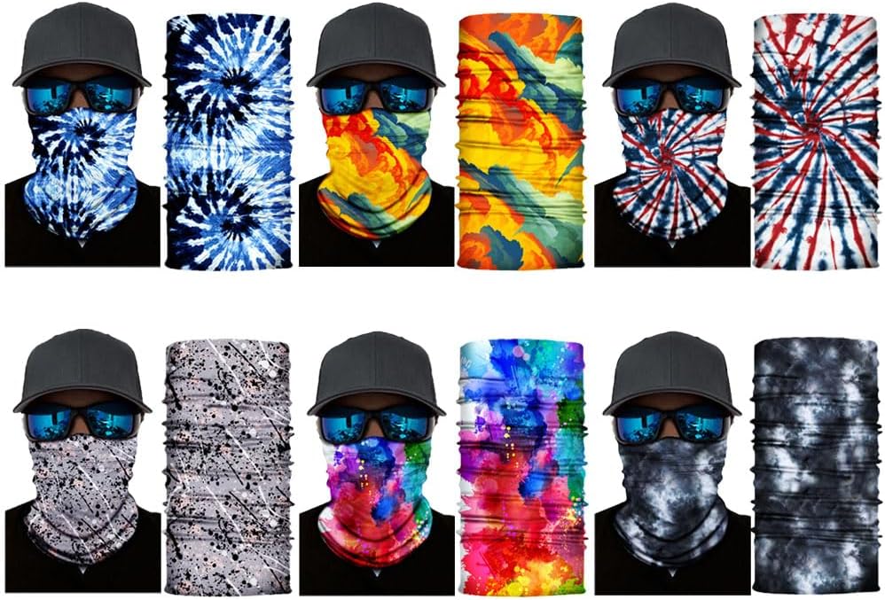 Neck Gaiter Mask,Bandana Gator Face Cover Mask Sun UV Protection,Neck Warmer Balaclava,Tube Face Scarf,Headband for Outdoor
