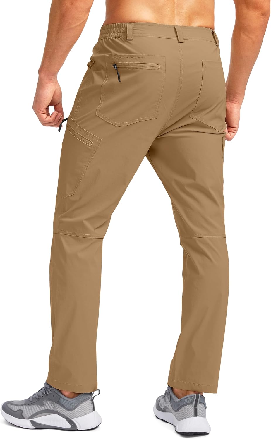Pudolla Men's Lightweight Hiking Pants with 7 Pockets Quick Dry Water Resistant Fishing Travel Pants