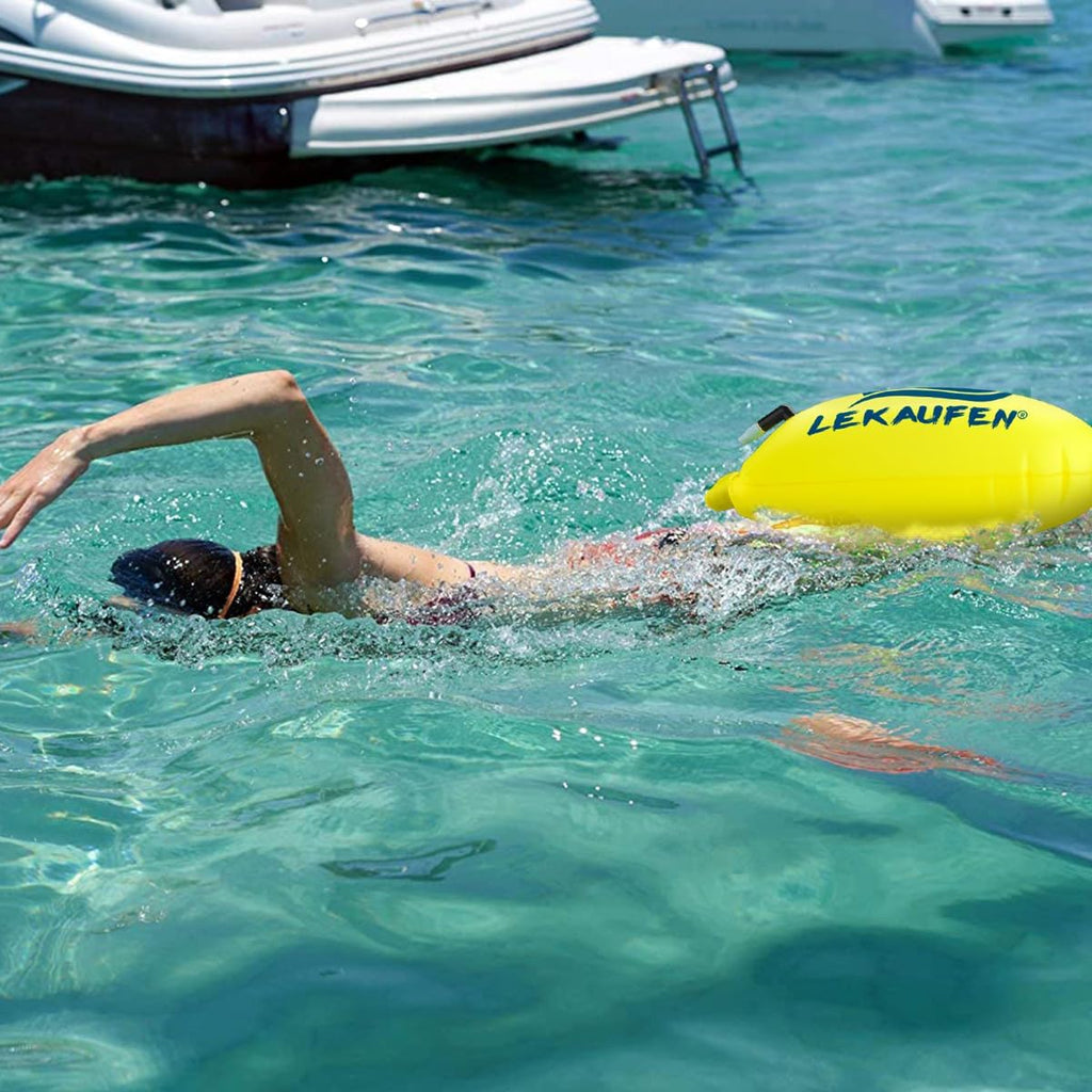 Swim Buoy for Open Water, 20L Inflatable Swim Safety Float