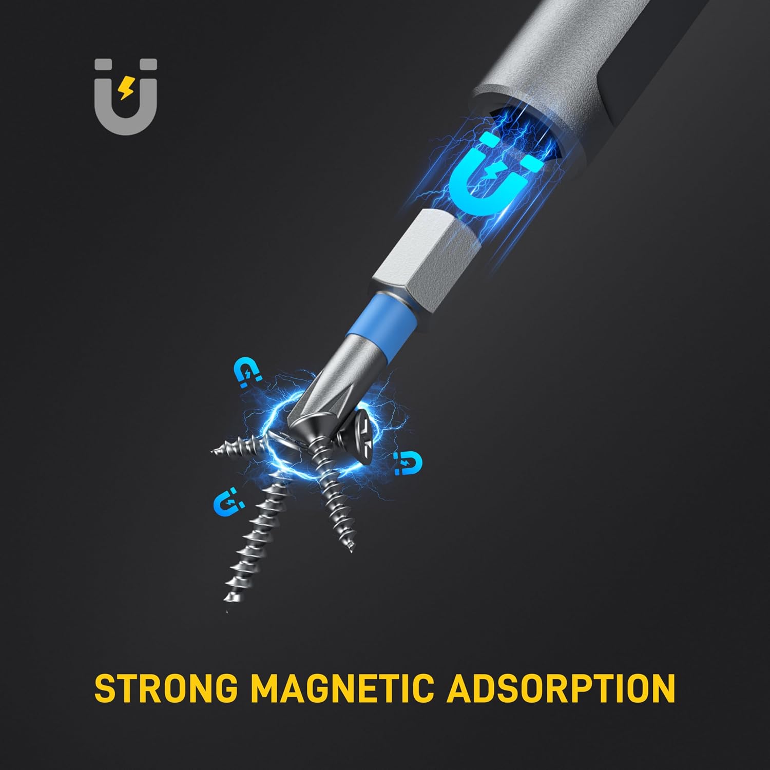 42 in 1 Magnetic Screwdriver Set, Multi Bit Ratcheting Screwdriver Set