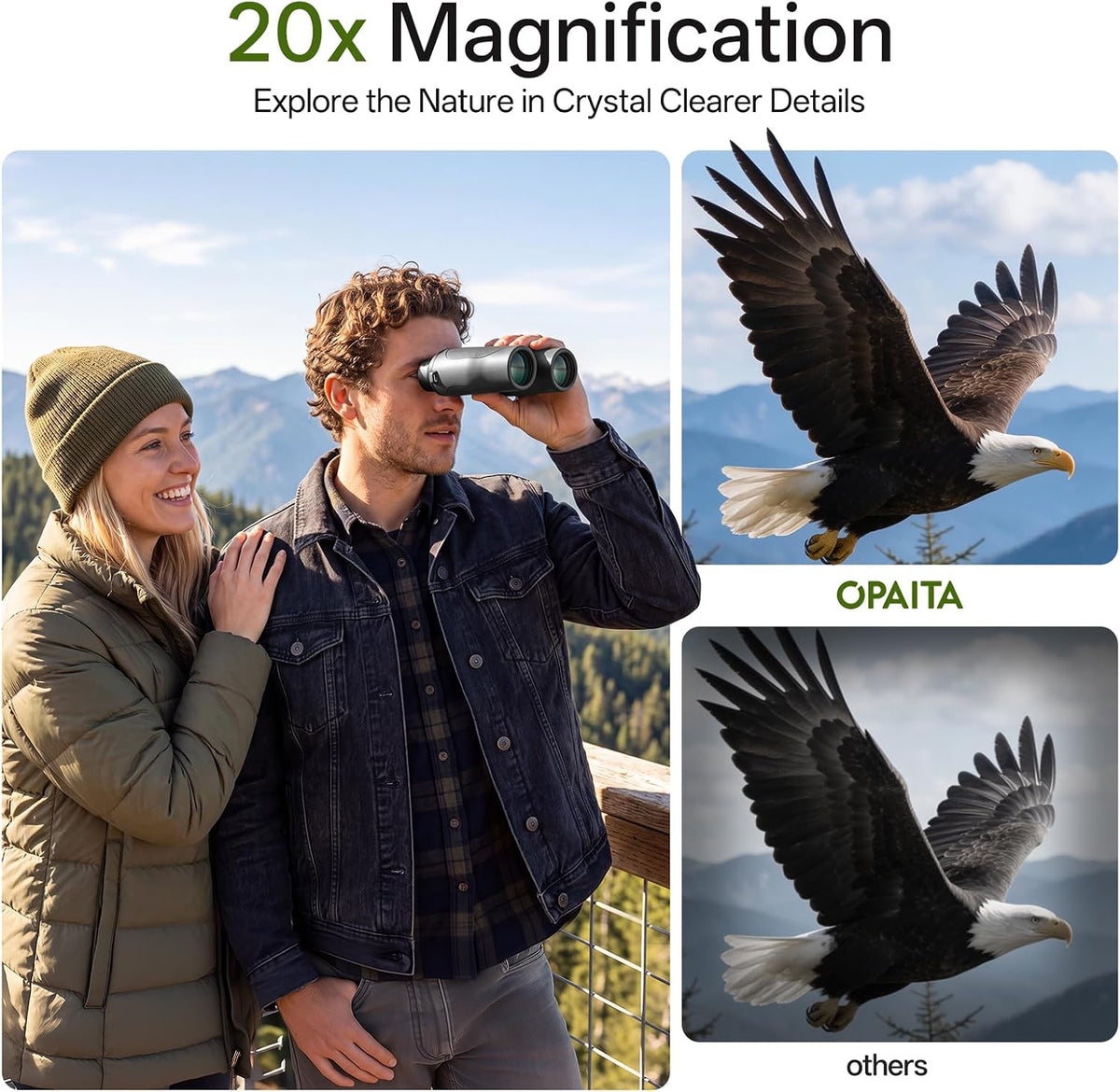 20x32 Compact Binoculars for Adults Kids High Powered