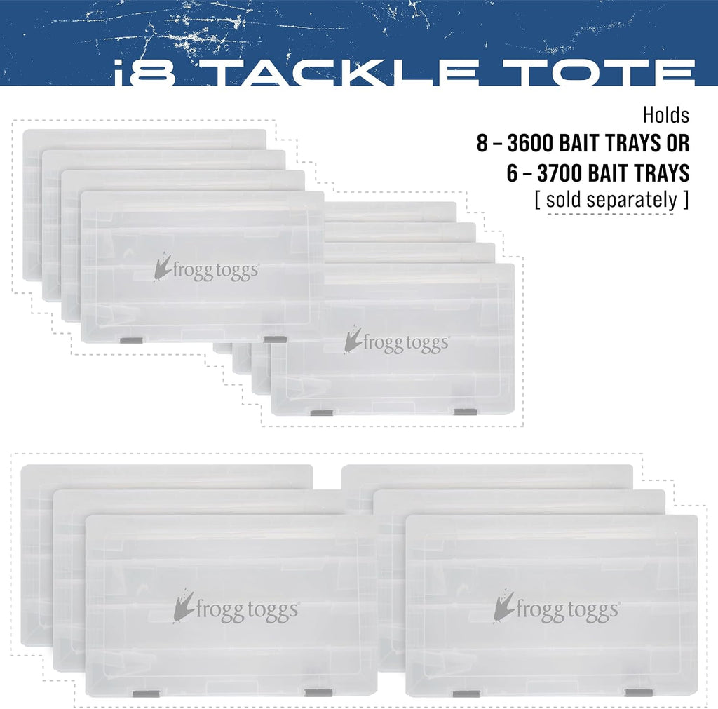FROGG TOGGS Fishing Tray Tote, Secures Organizes and Protects Tackle Trays