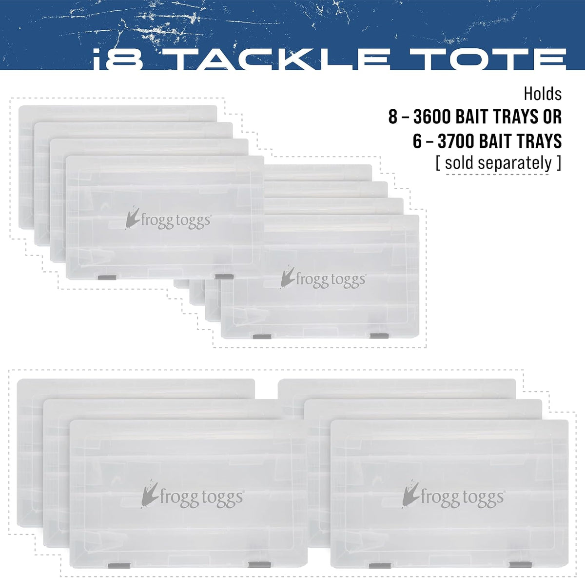 FROGG TOGGS Fishing Tray Tote, Secures Organizes and Protects Tackle Trays