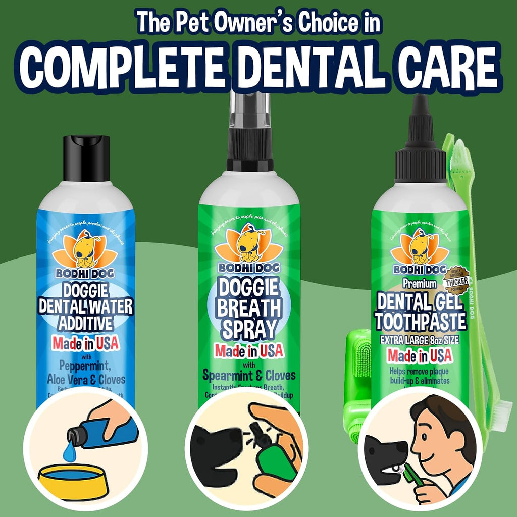 Bodhi Dog Natural Dog Breath Freshener Spray | Fresh Breath for Dogs, Tartar & Plaque Remover | Supports Teeth & Gum Health | Bad Breath Treatment & Promotes Clean Oral Hygiene | Made in USA | 8oz