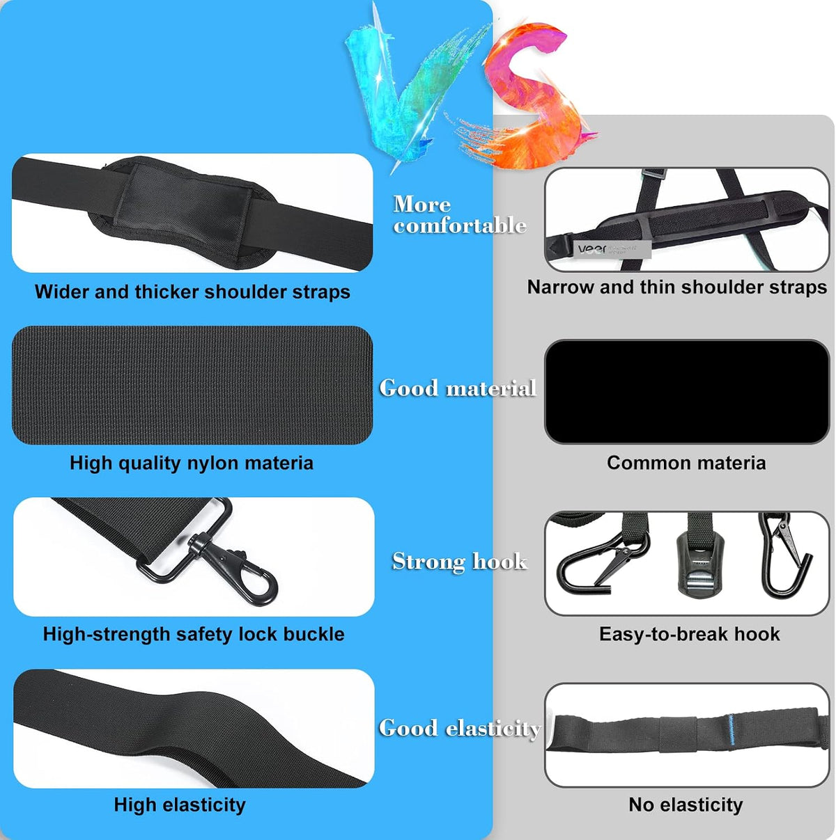Paddle Board Carry Strap, SUP Kayak Shoulder Straps Paddle Board Accessories for Women and Men