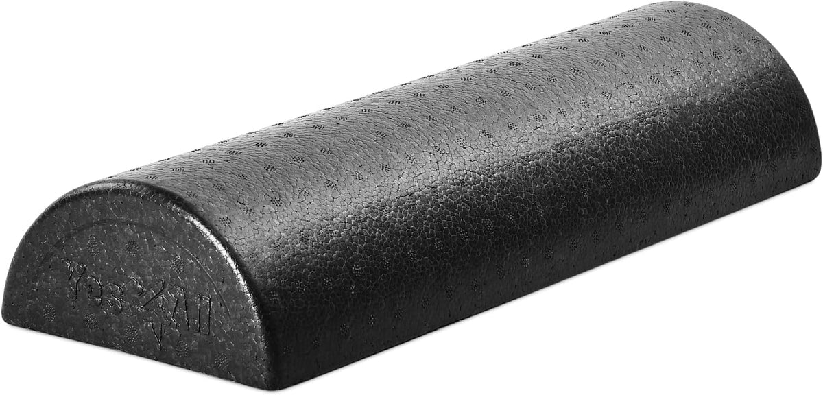 Yes4All High-Density EPP Half Round Back Roller Foam, Exercise Foam Roller for Yoga, Pilates & Stretching - 12, 18, 24, 36 inch