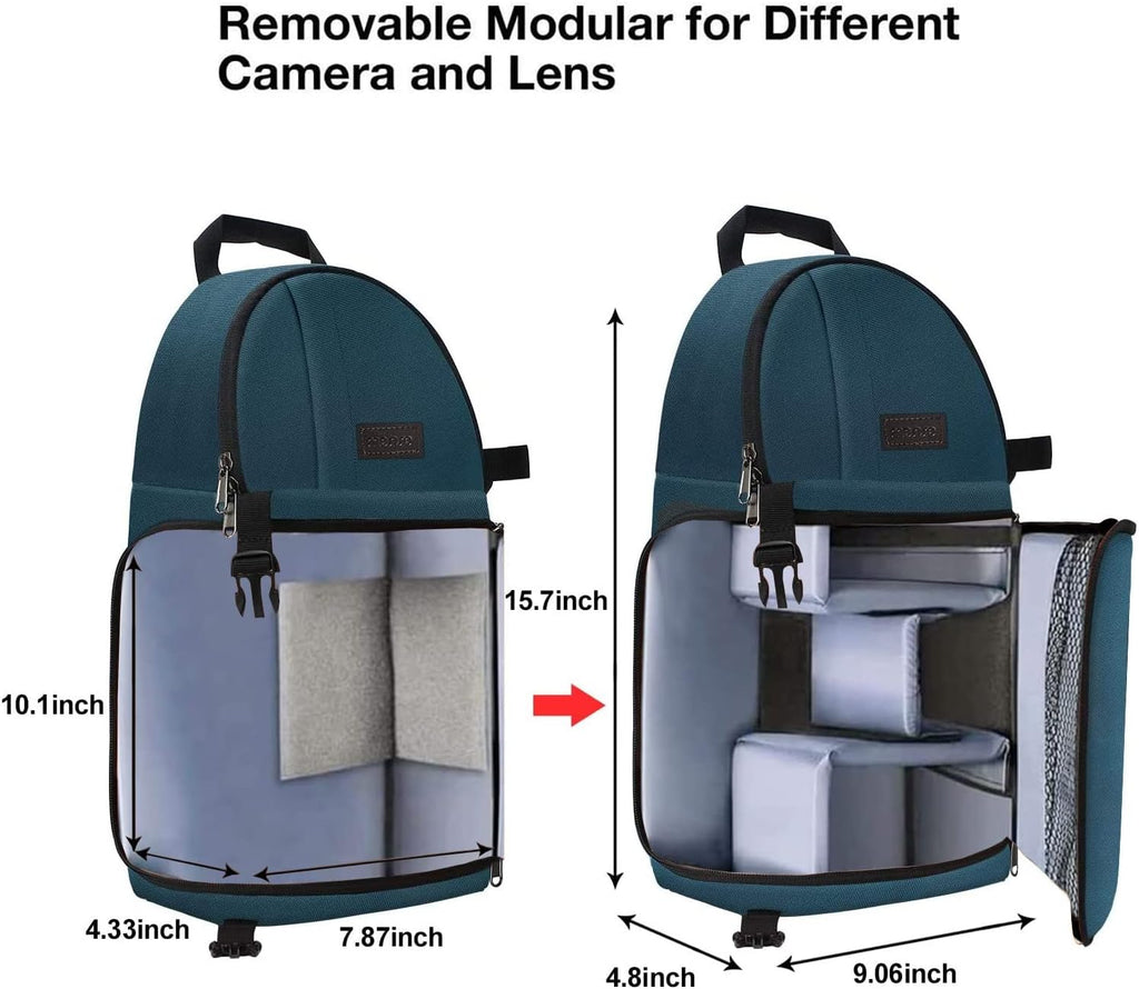 MOSISO Camera Sling Bag, Photography Shoulder Bag Compact Camera Backpack