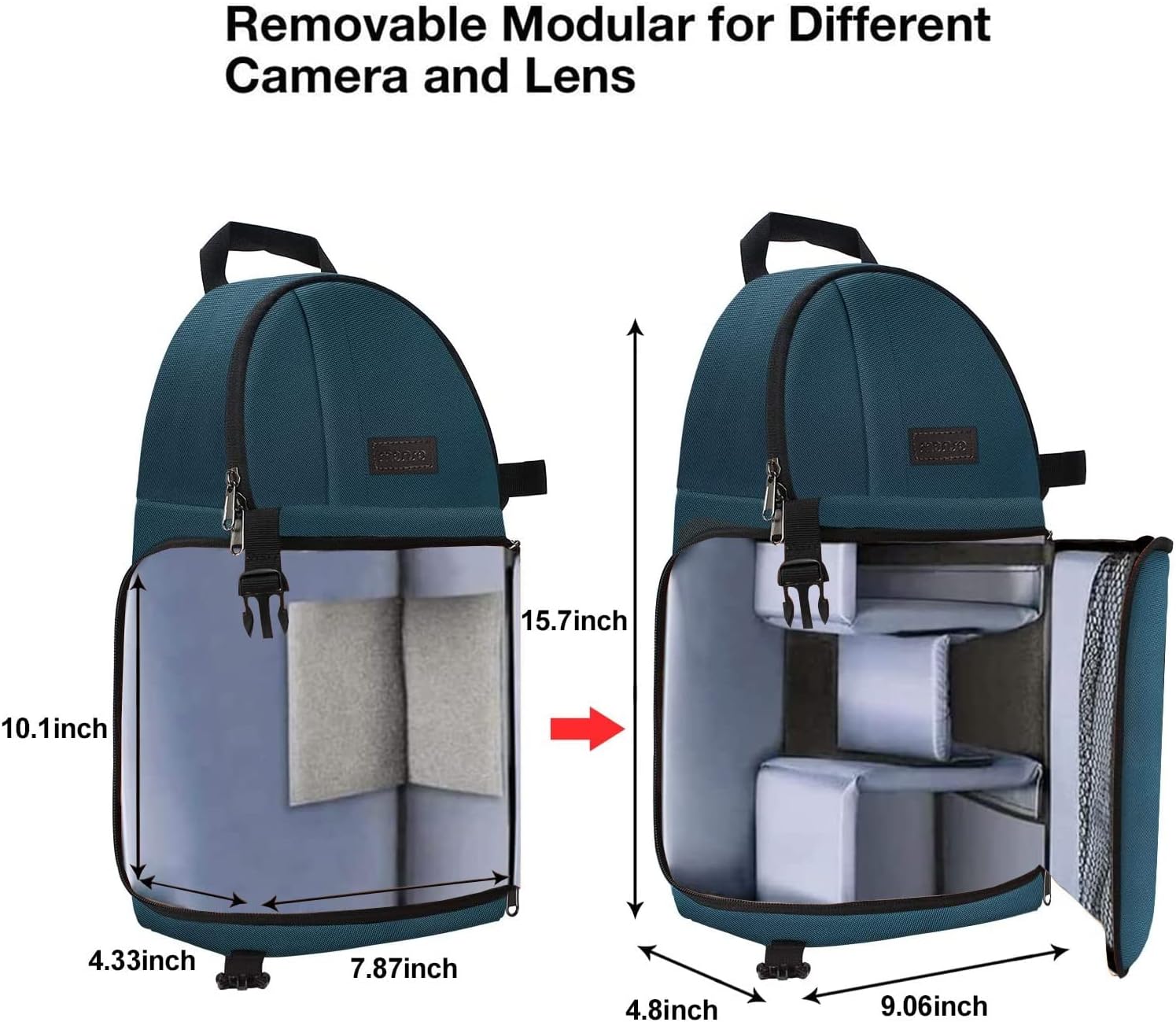 MOSISO Camera Sling Bag, Photography Shoulder Bag Compact Camera Backpack