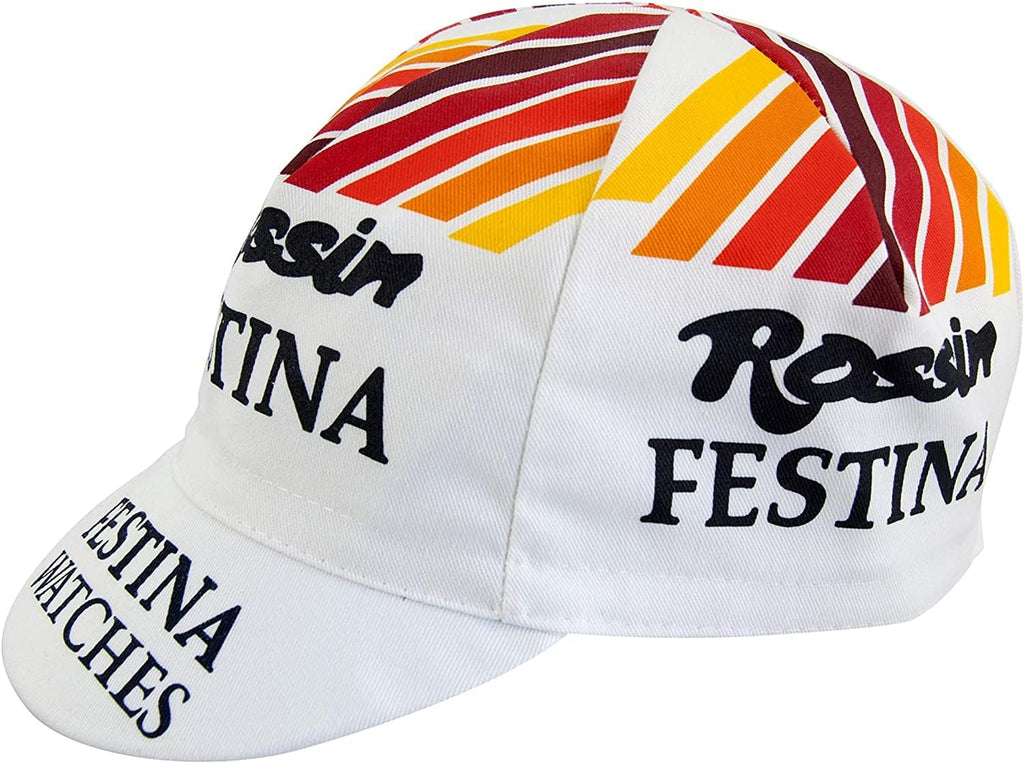ZEITBIKE Vintage Team Cycling Caps - Anti Sweat Caps | for Stand-Alone or Under Helmet | Team Jersey Caps, Made in Italy