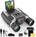 ZZSTAR 2 in 1 Digital Binoculars with Camera, Large View, 2" LCD Display & Recording, Binoculars for Adults High Powered, Low Light Night Vision Binoculars for Bird Watching/Hunting/Sporting/Travel