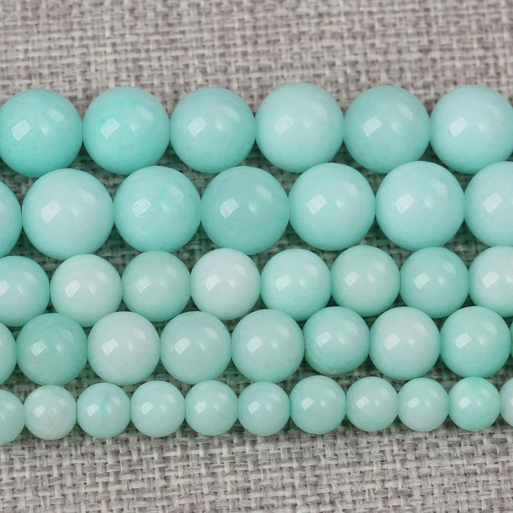 6MM 60PCS Natural Stone White Moonstone Gemstone Semi Precious Beads for Jewelry Making DIY Bracelet