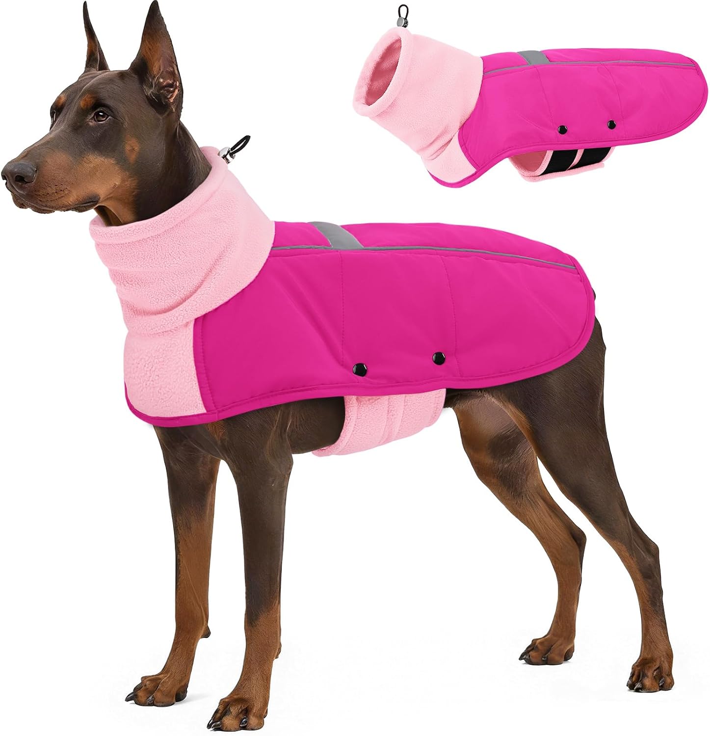 ASENKU Dog Coat Turtleneck Dog Winter Jacket for Small Medium Large Dogs