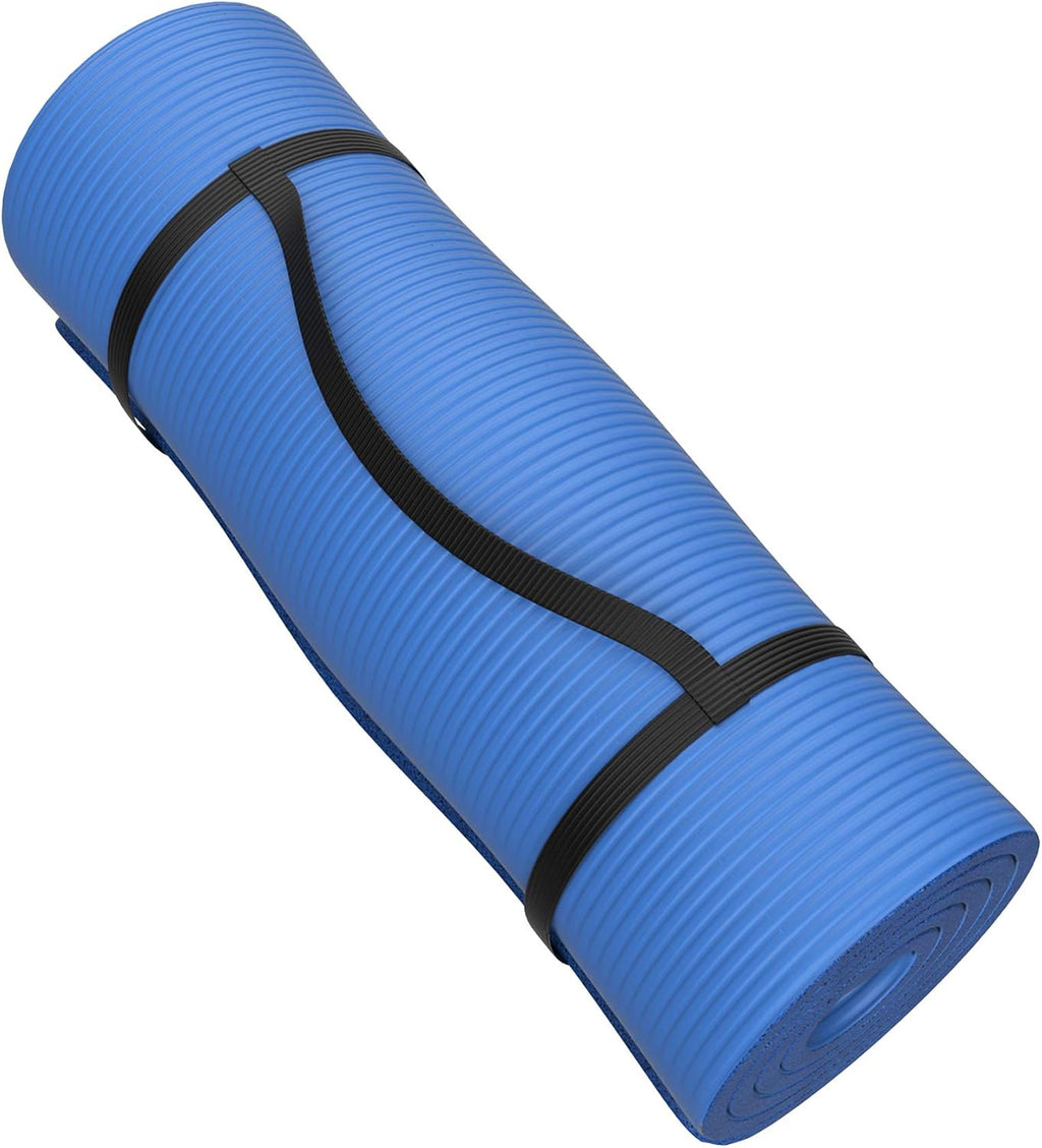 Foam Sleeping Pad for Camping - 0.75-Inch-Thick Waterproof Sleep Pad with Carry Straps for Cots, Tents, or Sleepovers by Wakeman Outdoors
