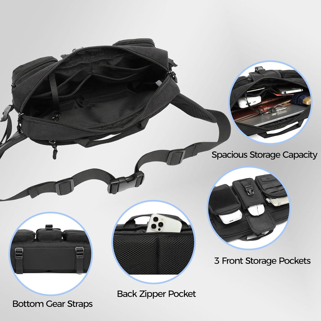 OZUKO Large Capacity Tactical Waist Bag Fanny Pack